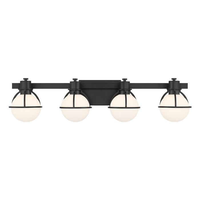 Savoy House - 8-1060-4-BK - Four Light Bathroom Vanity - Pierce - Matte Black