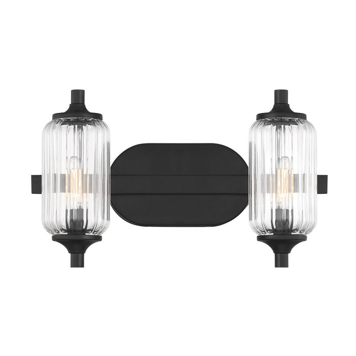 Savoy House - 8-3024-2-BK - Two Light Bathroom Vanity - Holton - Matte Black