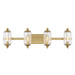 Savoy House - 8-3024-4-322 - Four Light Bathroom Vanity - Holton - Warm Brass