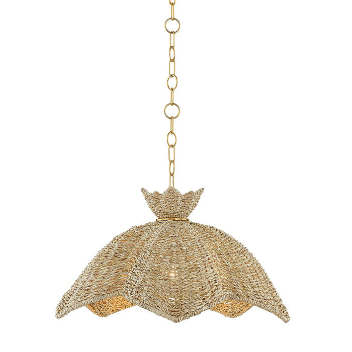 Mitzi - H1002701S-AGB - One Light Pendant - Solie - Aged Brass