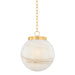 Mitzi - H989701L-AGB - One Light Pendant - Ambra - Aged Brass