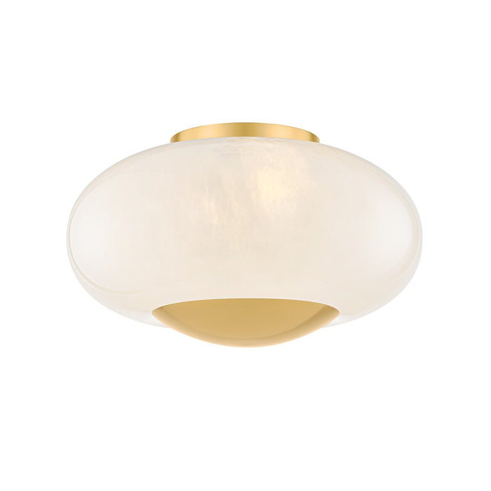 Mitzi - H899501-AGB - Two Light Flush Mount - Lottie - Aged Brass