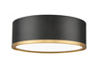 Z-Lite - 1018F12-MB-MGLD-LED - LED Flush Mount - Bradley - Matte Black + Modern Gold