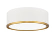 Z-Lite - 1018F12-MW-MGLD-LED - LED Flush Mount - Bradley - Matte White + Modern Gold