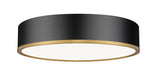 Z-Lite - 1018F20-MB-MGLD-LED - LED Flush Mount - Bradley - Matte Black + Modern Gold
