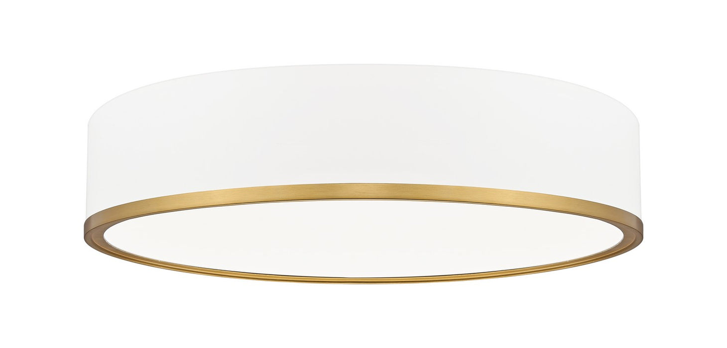 Z-Lite - 1018F20-MW-MGLD-LED - LED Flush Mount - Bradley - Matte White + Modern Gold
