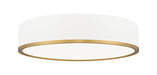 Z-Lite - 1018F20-MW-MGLD-LED - LED Flush Mount - Bradley - Matte White + Modern Gold