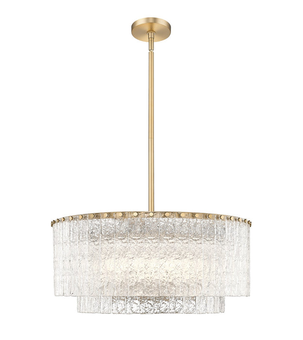 Z-Lite - 1943P26-2-MGLD - Ten Light Pendant - Glacier - Modern Gold