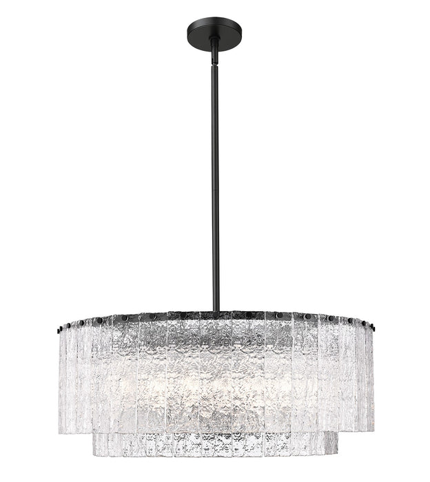 Z-Lite - 1943P32-2-MB - 12 Light Pendant - Glacier - Matte Black