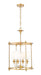 Z-Lite - 1950-4C-RB - Four Light Chandelier - Katerina - Rubbed Brass