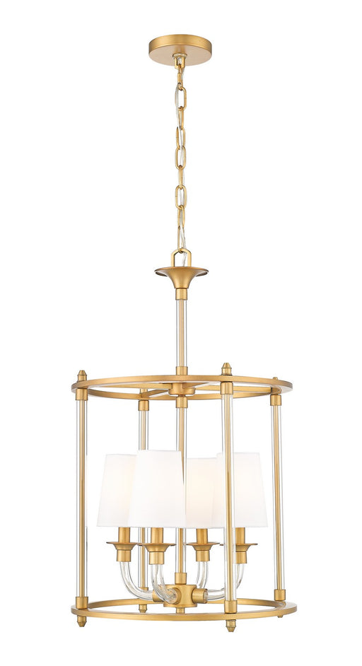 Z-Lite - 1950-4C-RB - Four Light Chandelier - Katerina - Rubbed Brass