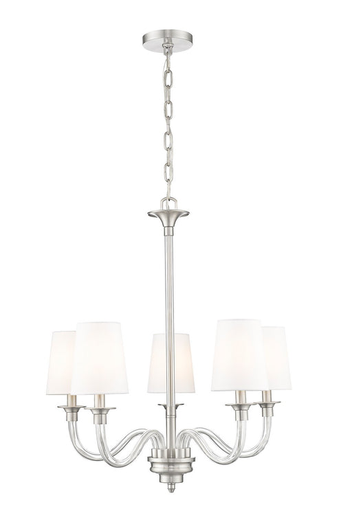 Z-Lite - 1950-5BN - Five Light Chandelier - Katerina - Brushed Nickel