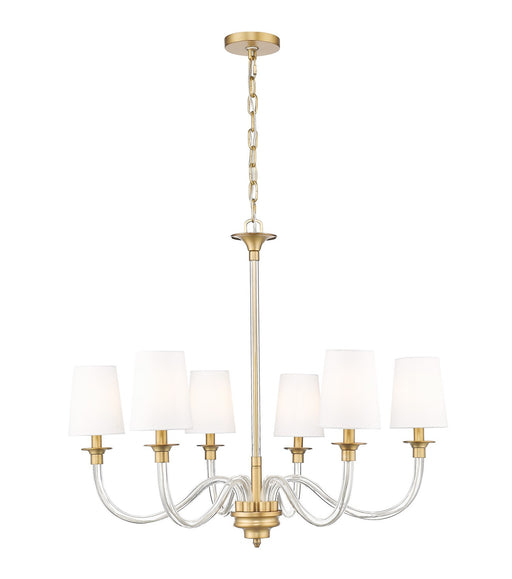 Z-Lite - 1950-6RB - Six Light Chandelier - Katerina - Rubbed Brass