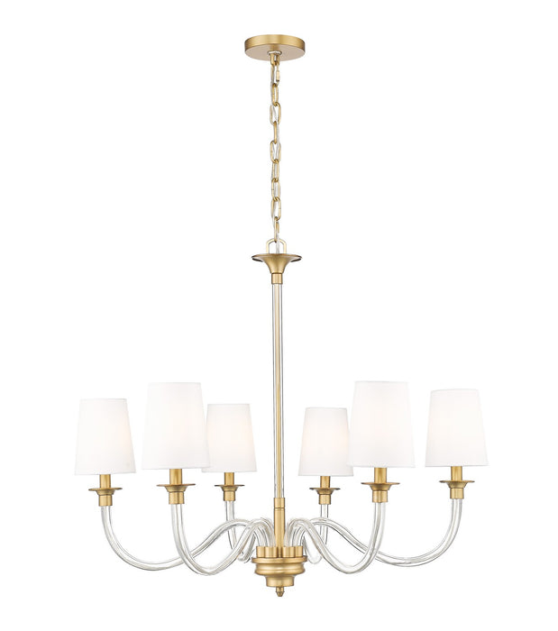 Z-Lite - 1950-6RB - Six Light Chandelier - Katerina - Rubbed Brass