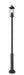 Z-Lite - 5017PHBR-5010P-BK - Four Light Outdoor Post Mounted Fixture - Tiberius - Black