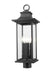 Z-Lite - 5017PHBR-BK - Four Light Outdoor Post Mount Fixture - Tiberius - Black