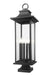 Z-Lite - 5017PHXLS-SQPM-BK - Six Light Outdoor Pier Mounted Fixture - Tiberius - Black