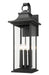 Z-Lite - 5017XL-BK - Six Light Outdoor Wall Light - Tiberius - Black