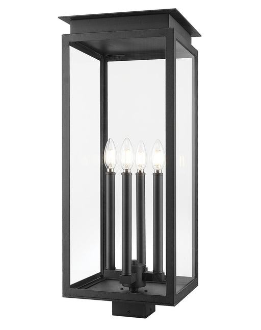 Z-Lite - 5018PHBS-BK - Four Light Outdoor Post Mount Fixture - Nova - Black