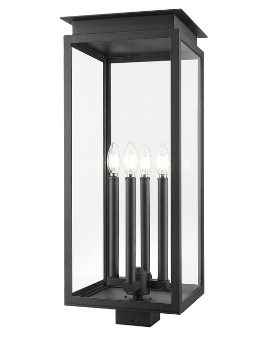 Z-Lite - 5018PHBS-BK - Four Light Outdoor Post Mount Fixture - Nova - Black