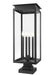 Z-Lite - 5018PHBS-SQPM-BK - Four Light Outdoor Pier Mounted Fixture - Nova - Black