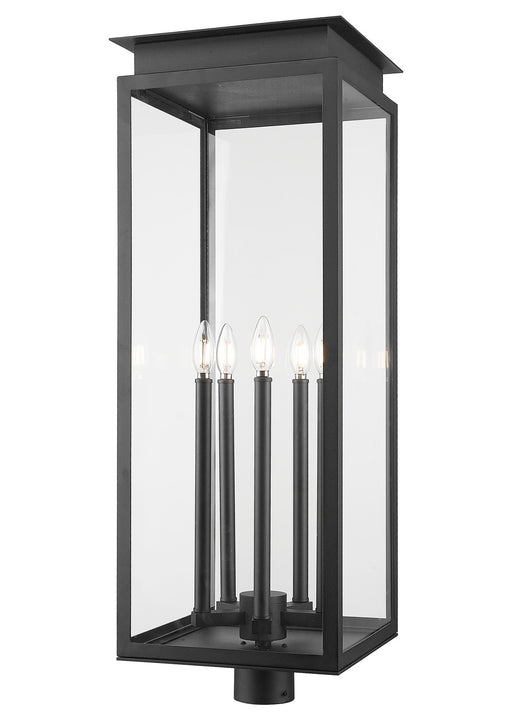 Z-Lite - 5018PHXLR-BK - Five Light Outdoor Post Mount Fixture - Nova - Black
