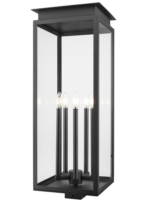 Z-Lite - 5018PHXLS-BK - Five Light Outdoor Post Mount Fixture - Nova - Black