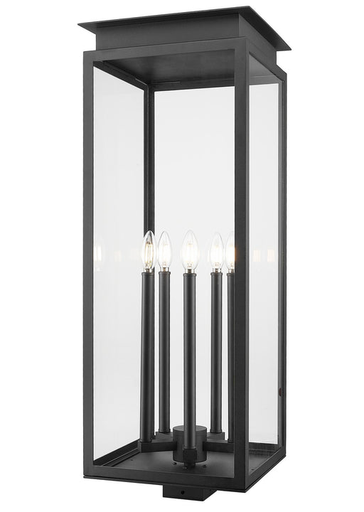 Z-Lite - 5018PHXLS-BK - Five Light Outdoor Post Mount Fixture - Nova - Black