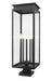 Z-Lite - 5018PHXLS-SQPM-BK - Five Light Outdoor Pier Mounted Fixture - Nova - Black