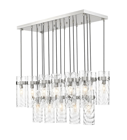 Z-Lite - 7002P5-17L-BN - 17 Light Linear Chandelier - Fontaine - Brushed Nickel