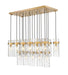 Z-Lite - 7002P5-17L-RB - 17 Light Linear Chandelier - Fontaine - Rubbed Brass