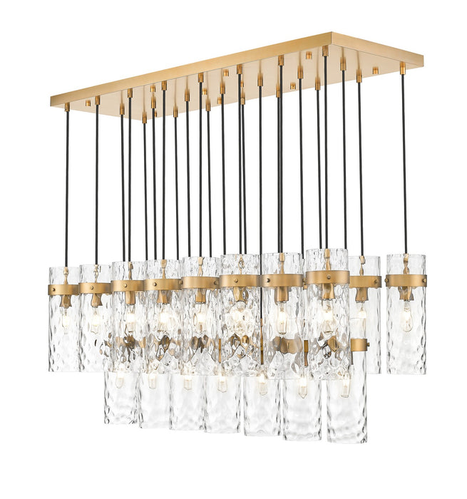Z-Lite - 7002P5-23L-RB - 23 Light Linear Chandelier - Fontaine - Rubbed Brass