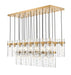 Z-Lite - 7002P5-23L-RB - 23 Light Linear Chandelier - Fontaine - Rubbed Brass