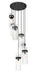 Z-Lite - 7002P5-7R-MB - Seven Light Chandelier - Fontaine - Matte Black