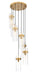 Z-Lite - 7002P5-7R-RB - Seven Light Chandelier - Fontaine - Rubbed Brass