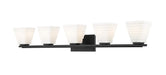 Z-Lite - 7514-5V-MB - Five Light Vanity - Annalise - Matte Black