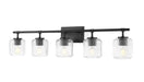 Z-Lite - 7515-5V-MB - Five Light Vanity - Landon - Matte Black