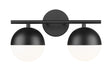 Z-Lite - 7517-2V-MB - Two Light Vanity - Realm Sphere - Matte Black