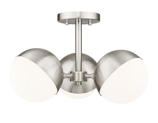 Z-Lite - 7517-3SF-BN - Three Light Semi Flush Mount - Realm Sphere - Brushed Nickel
