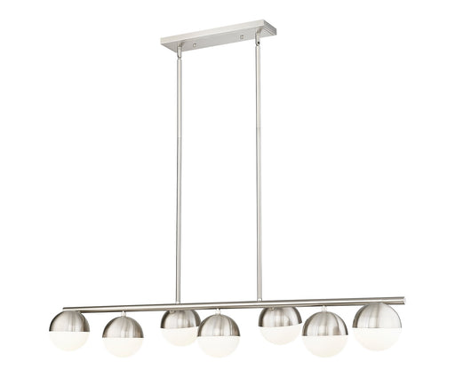 Z-Lite - 7517-7L-BN - Seven Light Linear Chandelier - Realm Sphere - Brushed Nickel