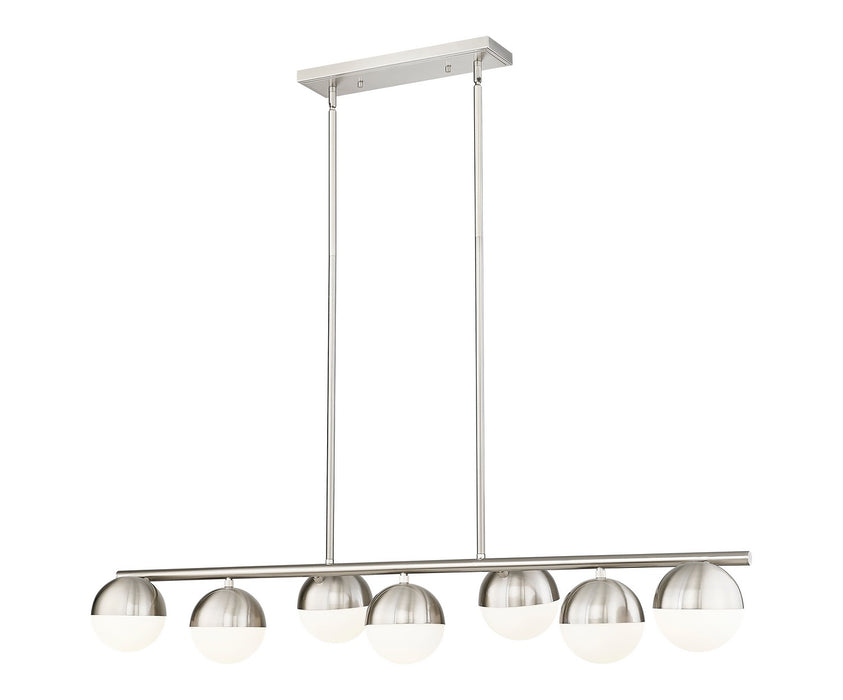 Z-Lite - 7517-7L-BN - Seven Light Linear Chandelier - Realm Sphere - Brushed Nickel