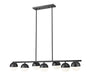 Z-Lite - 7517-7L-MB - Seven Light Linear Chandelier - Realm Sphere - Matte Black
