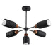 Maxim - 10625LVBK - Five Light Pendant - Pompeii - Lava / Black