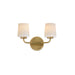 Maxim - 12692WTNAB - Two Light Wall Sconce - Durham - Natural Aged Brass