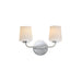 Maxim - 12692WTPC - Two Light Wall Sconce - Durham - Polished Chrome