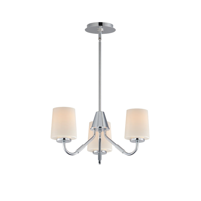 Maxim - 12695WTPC - Three Light Chandelier - Durham - Polished Chrome
