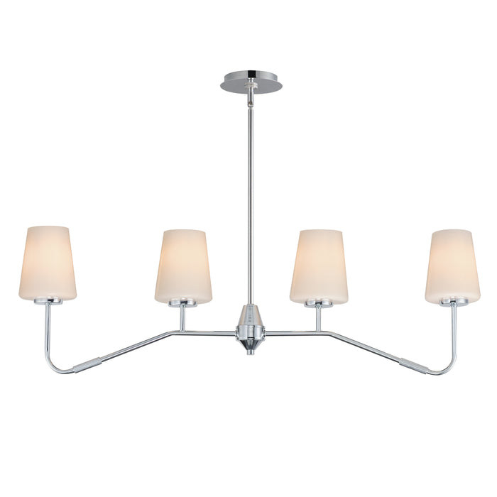 Maxim - 12697WTPC - Four Light Linear Chandelier - Durham - Polished Chrome