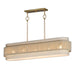 Maxim - 12815OFNAB - Five Light Linear Chandelier - Seacliff - Natural Aged Brass