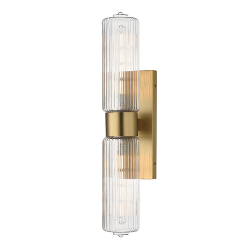 Maxim - 15192CRSBR - Two Light Wall Sconce - Kasbah - Satin Brass
