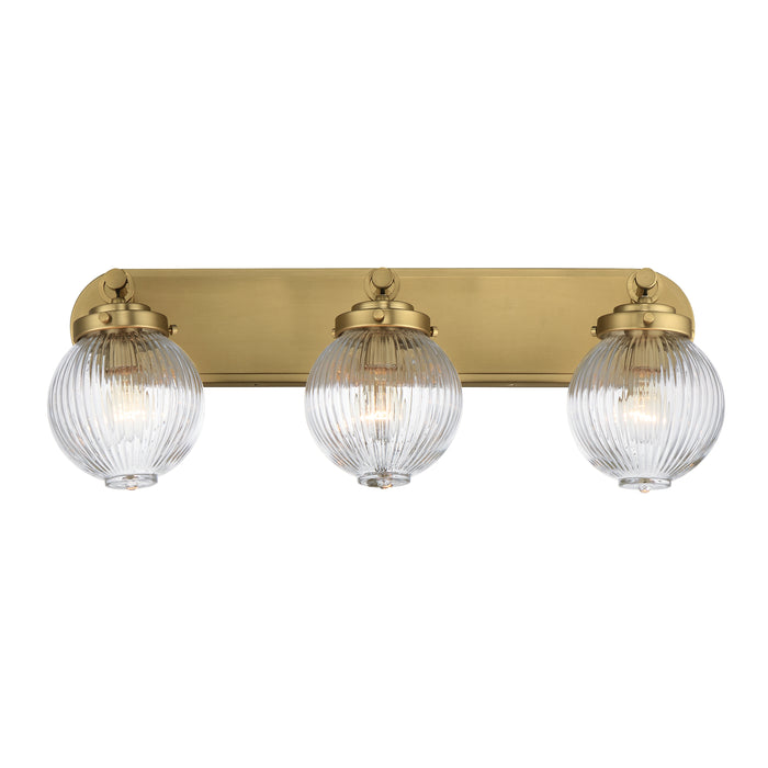 Maxim - 15193CRSBR - Three Light Bath Vanity - Kasbah - Satin Brass